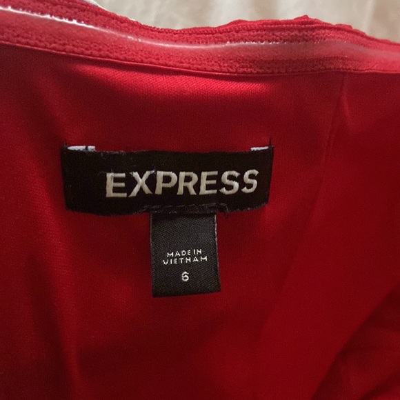 Express Faux Wrap Floral Print Strapless Midi Sexy Date Night Beach Vibes Dress - Picture 5 of 8